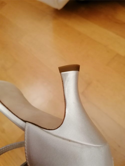 Werner Kern Brautschuhe Betty LS - Satin Weiß 6,5 - Ledersohle - Größe: UK 6