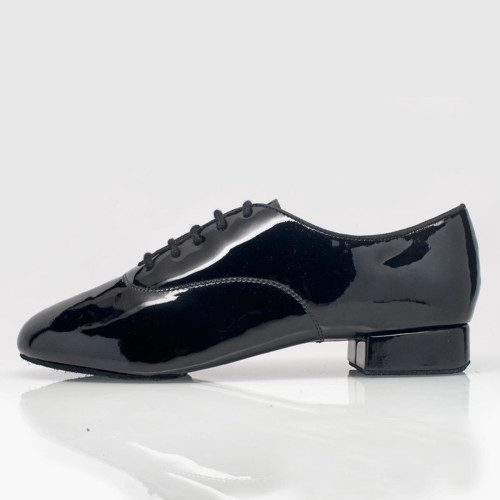 Ray Rose - Hommes Chaussures de Danse 335 Windrush - Vernis Noir - Medium --Glide [UK 8,5]