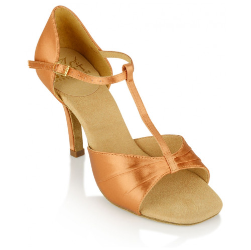 Ray Rose Dames Dansschoenen H814-X Frost - Light Tan Satijn UK 5,5 // EUR 38,5 // US 7,5 / 2" (5 cm) Flare (Latin)