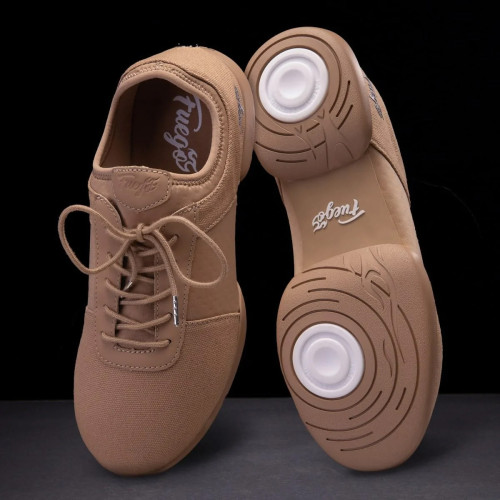 Fuego Unisex Split-Sole Dance Sneakers Latte