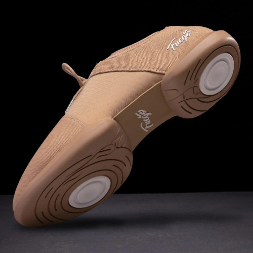 Fuego Unisex Split-Sole Dance Sneakers Latte