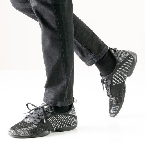 Anna Kern Herren Dance Sneakers 4010 Pureflex - Schwarz - Sneaker Sohle  - Größe: UK 7,5