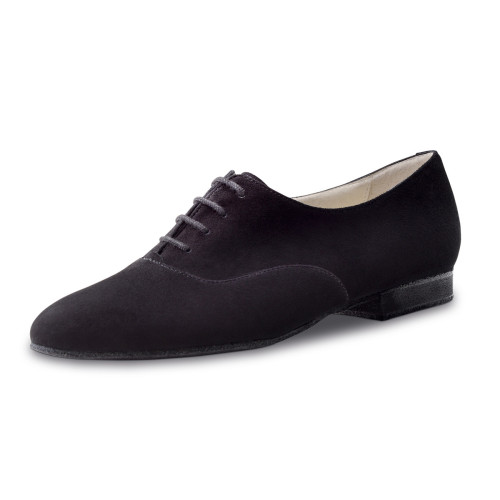 Werner Kern Ladies Practice Shoes Franca - Suede Black Micro-Heel  - Größe: UK 6