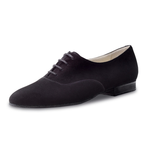 Werner Kern Dames Practice Schoenen Franca - Suede Zwart Micro-Heel - Grootte: UK 6