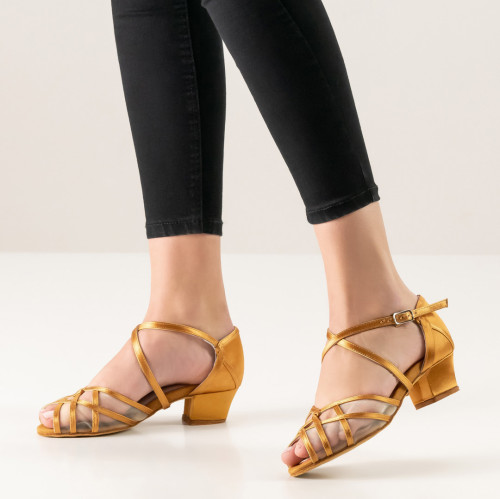 Anna Kern Women´s dance shoes Gabrielle - Satin Bronze  - Größe: UK 6