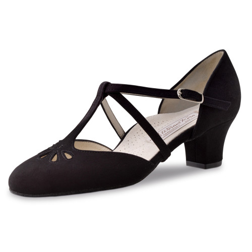 Werner Kern Mulheres Sapatos de dança Lea - Camurça Preto [UK 7,5]