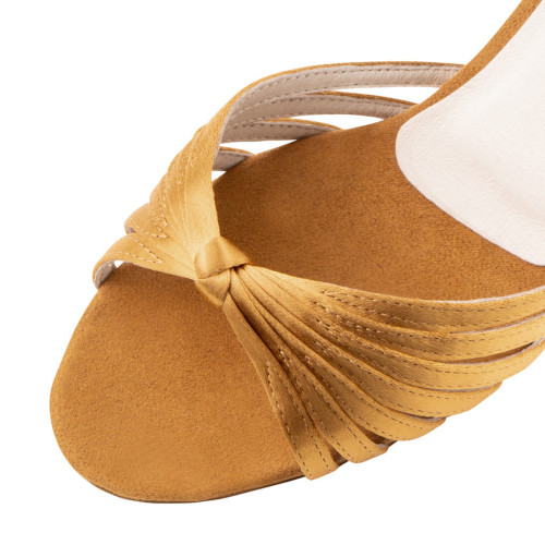 Anna Kern Femmes Chaussures de Danse Blanche - Satin Hautfarben - 6 cm Tan - 6 cm  - Größe: UK 2