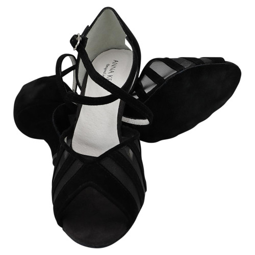 Anna Kern Mulheres Sapatos de dança Adline - Camurça Preto