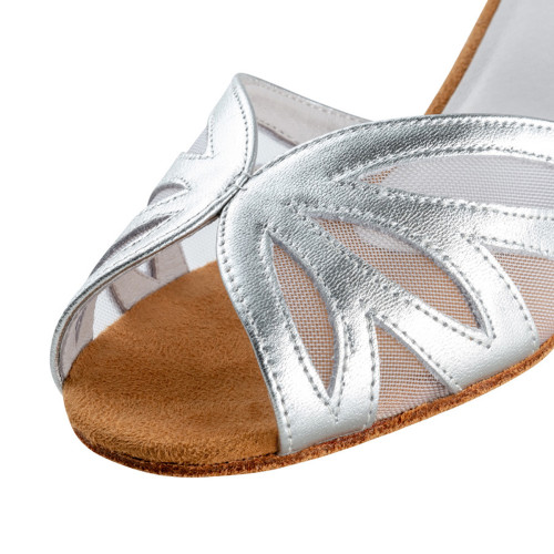 Anna Kern Mujeres Zapatos de Baile Fabienne - Cuero Plateado [UK 6]