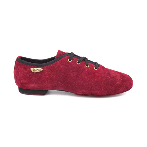 Portdance Tanzschuhe/Jazz Sneakers PD J001 - Farbe: Bordeaux - Größe: EUR 38