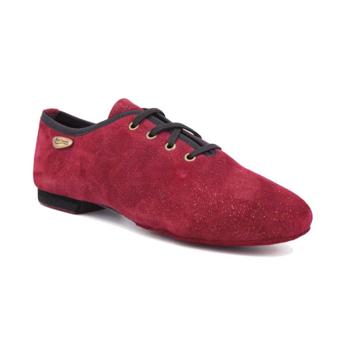 Portdance Tanzschuhe/Jazz Sneakers PD J001 - Farbe: Bordeaux - Größe: EUR 38