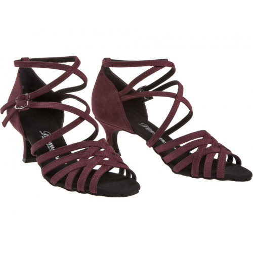 Diamant Mujeres Zapatos de Baile 108-077-132 - Bordeaux - 5 cm Flare - Talla: UK 4