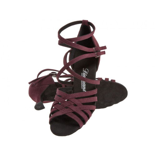Diamant Mujeres Zapatos de Baile 108-077-132 - Bordeaux - 5 cm Flare - Talla: UK 4