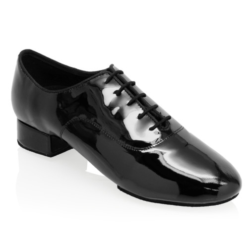 Ray Rose - Homens Sapatos de dança 365 Benedetto - Laca Preto - 1"-Glide [UK 7,5]