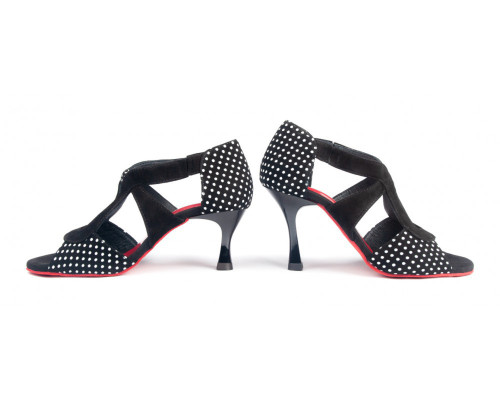 Portdance Women´s dance shoes PD508 - Nubuck Black - 5 cm Flare (klein) - Size: EUR 40