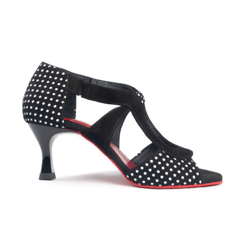 Portdance Women´s dance shoes PD508 - Nubuck Black - 5 cm Flare (klein) - Size: EUR 40