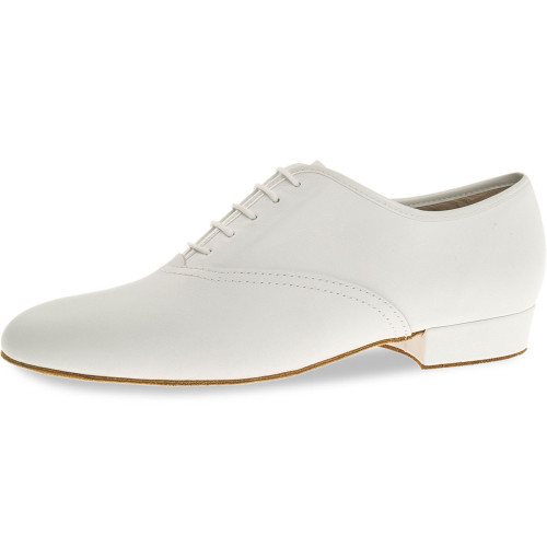 Diamant Hombres Zapatos de Baile 078-075-033-A - Cuero Blanco - Talla: UK 9,5
