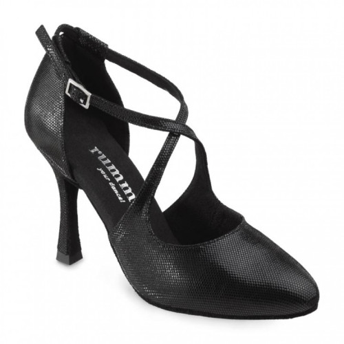 Rummos Women´s dance shoes R425 - Leather Black - Normal - 70R Flare - EUR 39