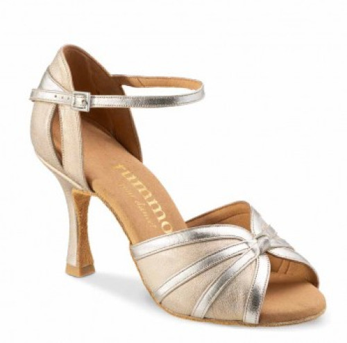 Rummos Women´s dance shoes R367 - Leather Silver/Platinum - Normal - 70R Flare - EUR 39