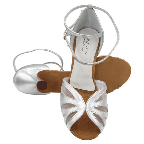 Anna Kern Women´s dance shoes 790-60 - Leather Silver - 6 cm [UK 2,5]