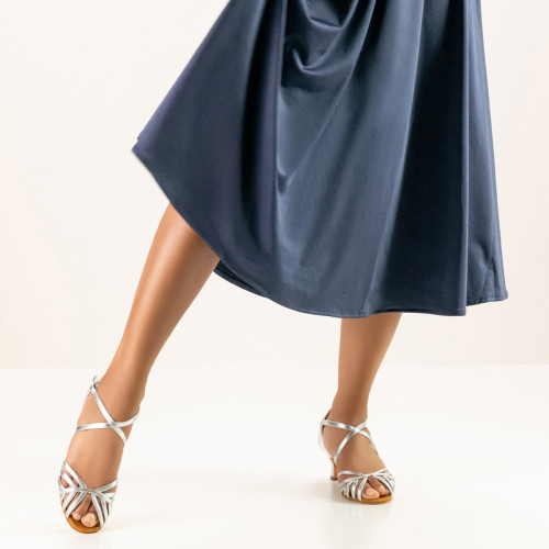 Anna Kern Mujeres Zapatos de Baile Magalie - Cuero Plateado - 5 cm [UK 7]