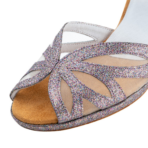 Anna Kern Women´s dance shoes Ivette - Brocade Pink - 8 cm
