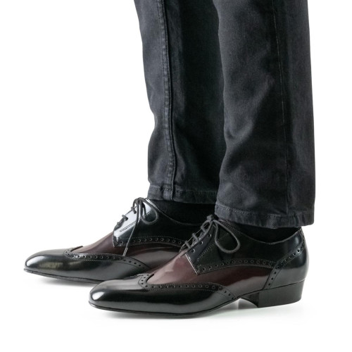 Nueva Epoca Hommes Chaussures de Danse Belgrano - Noir/Rouge UK 10 || EU 44 2/3 || US 11