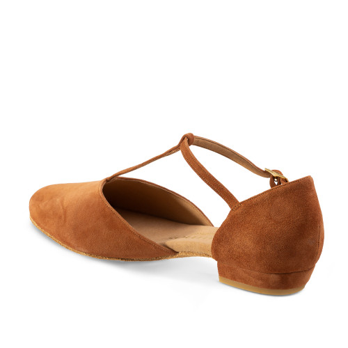 Rummos Women´s dance shoes Carol - Nubuck Brown - 2 cm