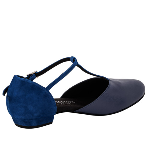 Rummos Mulheres Sapatos de Dança Carol - Pele Navy/Indico Azul - 2 cm