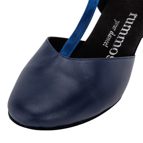 Rummos Mulheres Sapatos de Dança Carol - Pele Navy/Indico Azul - 2 cm