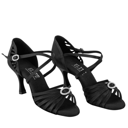 Rummos Women´s dance shoes Elite Celine 041 - Satin Black - 6 cm