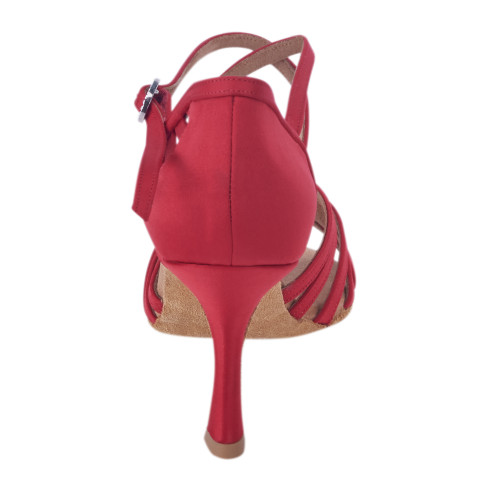 Rummos Mujeres Zapatos de Baile Elite Celine 049 - Satén Rojo - 7 cm