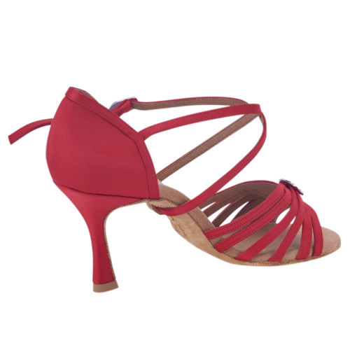 Rummos Mujeres Zapatos de Baile Elite Celine 049 - Satén Rojo - 7 cm