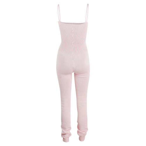 Intermezzo Damen Wärmeanzug mit Spaghetti-Tr&auml;gern 4000 Skinleg - Pink (007) - Größe: M