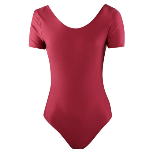 Intermezzo Meisjes Ballet Turnpakje/Leotard met ronde nek en mouven kort 3050 Bodyly Mc