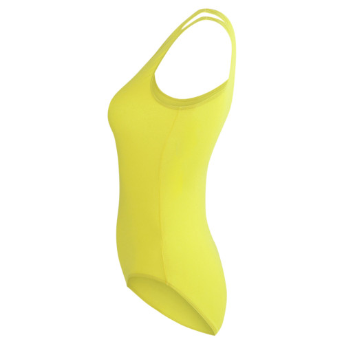 Intermezzo Mädchen Ballett Body/Trikot mit Tr&auml;gern schmal 3002 Body Lover Cam - Gelb (004) - Größe: 6