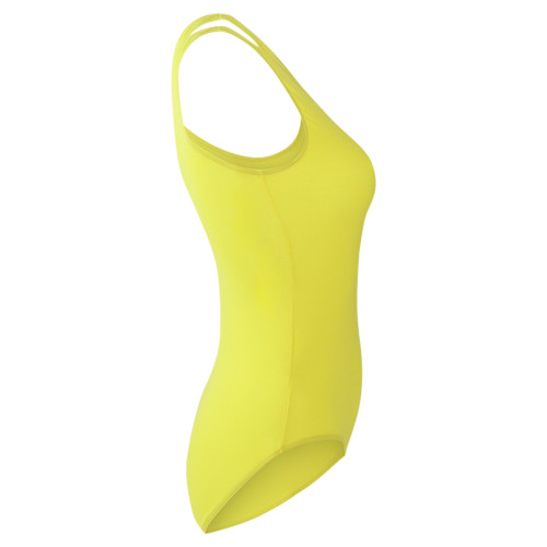 Intermezzo Mädchen Ballett Body/Trikot mit Tr&auml;gern schmal 3002 Body Lover Cam - Gelb (004) - Größe: 6
