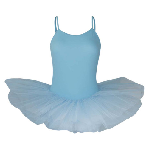 Intermezzo Mädchen Ballett Body/Trikot mit Teller Tutu und Spaghetti-Tr&auml;gern mit Tutu 3152 Loverstraptu