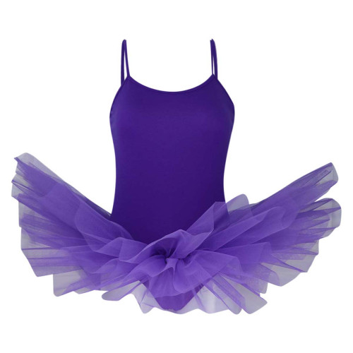 Intermezzo Mädchen Ballett Body/Trikot mit Teller Tutu und Spaghetti-Tr&auml;gern mit Tutu 3152 Loverstraptu