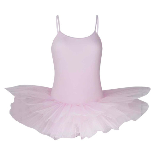 Intermezzo Damen Ballett Body/Trikot mit Teller Tutu und Spaghetti-Tr&auml;gern mit Tutu 3152 Loverstraptu