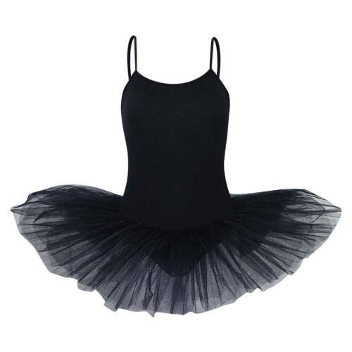 Intermezzo Damen Ballett Body/Trikot mit Teller Tutu und Spaghetti-Tr&auml;gern mit Tutu 3152 Loverstraptu