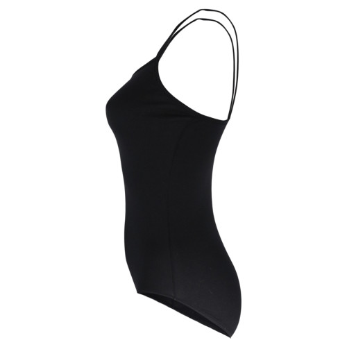 Intermezzo Damen Ballett Body/Trikot mit Spaghetti-Tr&auml;gern 3000 Body Lover Strap - Schwarz (037) - Größe: M