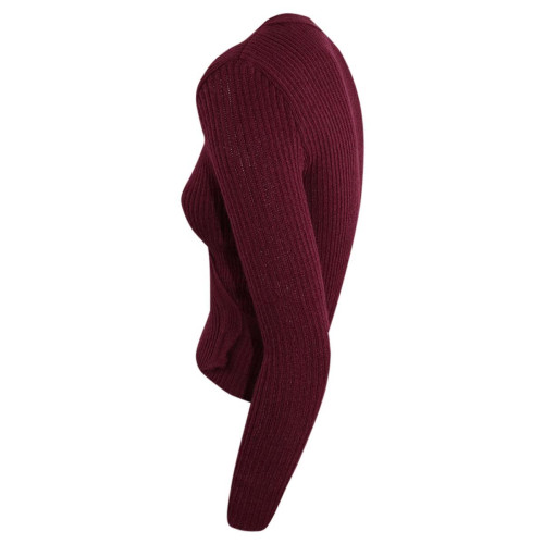Intermezzo Damen Ballett Wickeljacke langarm 6811 Jersey Elipor - Burgund (028) - Größe: S
