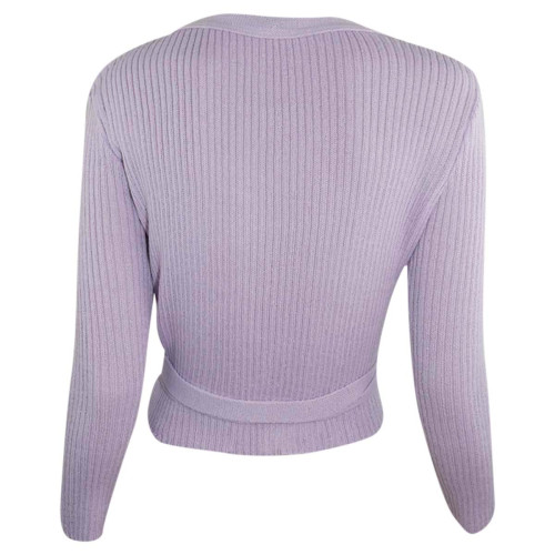 Intermezzo Ladies Ballet Wrap Cardigan long sleeves 6811 Jersey Elipor - Lavender (080) - Size: M