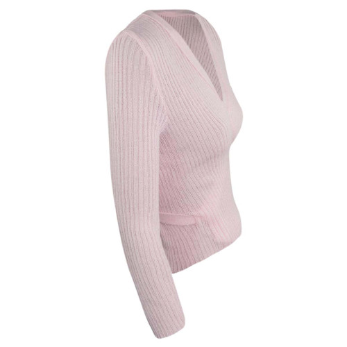 Intermezzo Damen Ballett Wickeljacke langarm 6811 Jersey Elipor - Pink (007) - Größe: XL