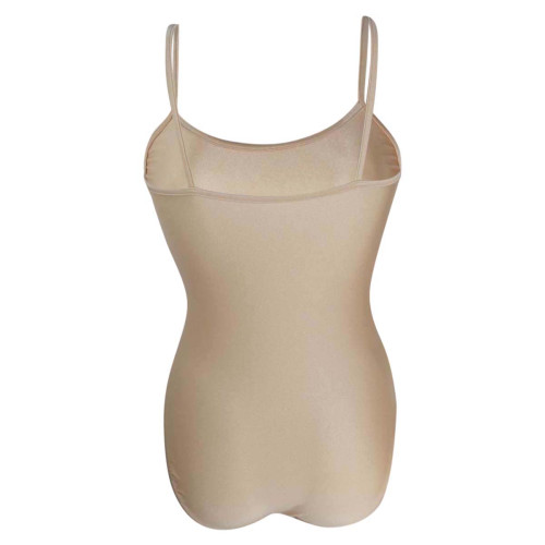 Intermezzo Ladies Ballet Body/Leotard with Spaghetti-straps 3020 Bodyly Strap - Beige (003) - Size: L