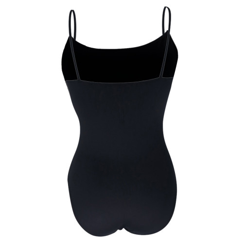 Intermezzo Damen Ballett Body/Trikot mit Ärmeln lang 31183 Bodymerilstrap F - Schwarz (037) - Größe: S