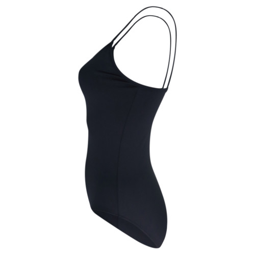 Intermezzo Damen Ballett Body/Trikot mit Ärmeln lang 31183 Bodymerilstrap F - Schwarz (037) - Größe: S