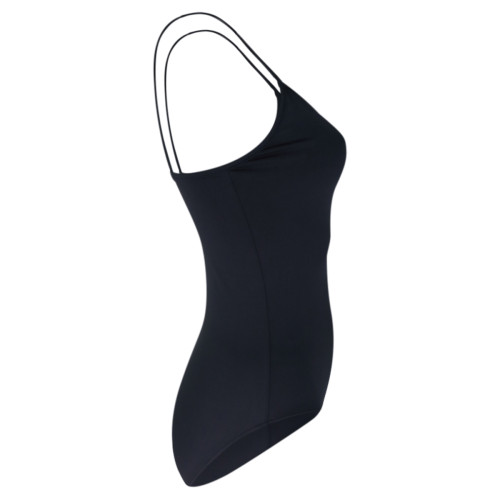 Intermezzo Damen Ballett Body/Trikot mit Ärmeln lang 31183 Bodymerilstrap F - Schwarz (037) - Größe: S