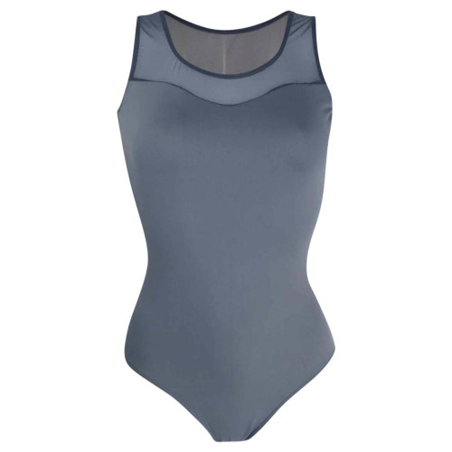 Intermezzo Damen Body/Trikot mit Mesh und Tr&auml;gern breit 31290 Bodymertrans